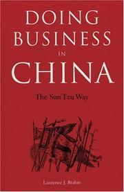 Cover of: Doing business in China by Laurence J. Brahm