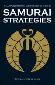 Cover of: Samurai Strategies by Boye Lafayette De Mente