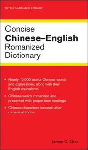 Cover of: Concise Chinese English Romanized Dictionary