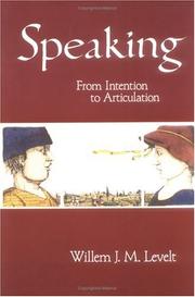 Cover of: Speaking by Willem J. M. Levelt