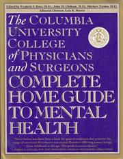 Cover of: The Columbia University College of Physicians and Surgeons Complete Guide to Mental Health by 