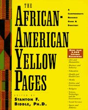 Cover of: The African-American Yellow Pages: A Comprehensive Resource Guide and Directory