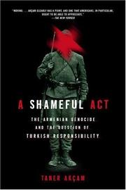 Cover of: A Shameful Act by Taner Akçam