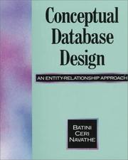 Cover of: Conceptual database design: an entity-relationship approach