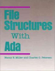 Cover of: File structures with Ada by Miller, Nancy E.