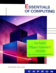 Cover of: Essentials of computing