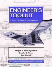 Cover of: Maple V for Engineers | Douglas B. Meade