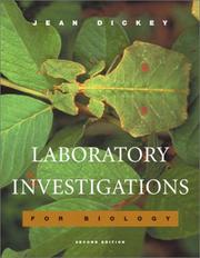 Cover of: Laboratory Investigations for Biology (2nd Edition)