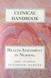 Cover of: Clinical Handbook to Accompany Health Assessment in Nursing