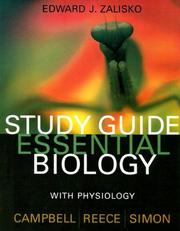 Cover of: Essential Biology with Physiology,  Study Guide by Jane B. Reece