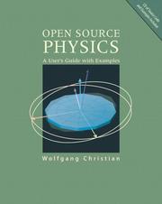 Cover of: Open source physics: a user's guide with examples