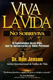 Cover of: Viva la vida, no sobreviva by Ron Jenson