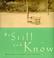 Cover of: Be still and know
