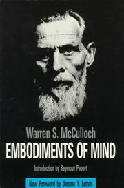 Cover of: Embodiments of mind by Warren S. McCulloch
