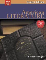 Cover of: American Literature: Encouraging Thoughtful Christians To Be World Changers; Senior High Level (Broadman & Holman Literature Series)