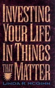 Cover of: Investing your life in things that matter