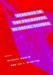 Cover of: Readings in the philosophy of social science by edited by Michael Martin and Lee C. McIntyre.