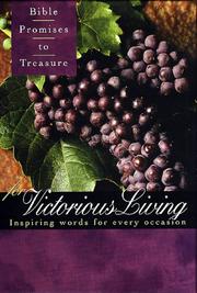 Cover of: Bible Promises to Treasure for Victorious Living: Inspiring Words for Every Occasion (Bible Promises to Treasure)