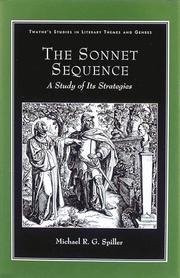 Cover of: The sonnet sequence: a study of its strategies