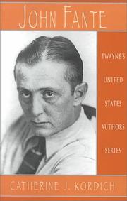 Cover of: John Fante by Catherine J. Kordich