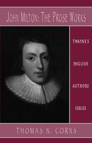 Cover of: John Milton by Thomas N. Corns