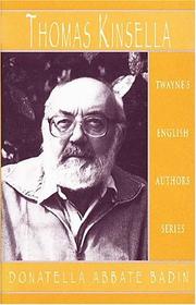 Cover of: English Authors Series - Thomas Kinsella