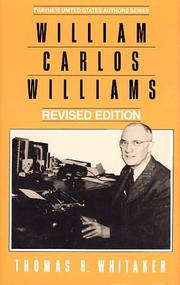 Cover of: William Carlos Williams by Thomas R. Whitaker