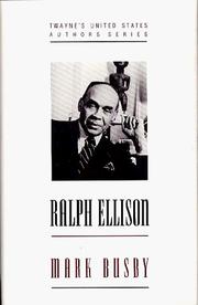 Cover of: Ralph Ellison