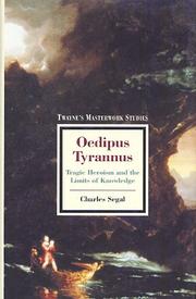 Cover of: Oedipus tyrannus by Charles Segal
