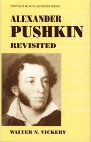 Alexander Pushkin by Walter N. Vickery