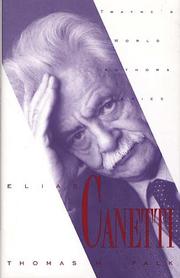 Cover of: Elias Canetti by Thomas H. Falk