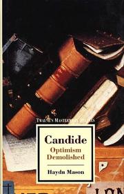 Cover of: Candide by Haydn Mason, Haydn Mason