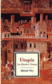 Cover of: Masterwork Studies Series - Utopia (Masterwork Studies Series) by Alistair Fox, Fox - undifferentiated