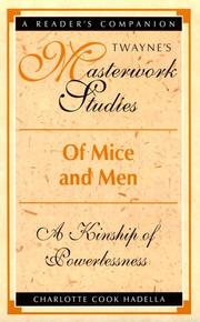 Of mice and men by Charlotte Cook Hadella