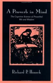 Cover of: A proverb in mind by Richard P. Honeck