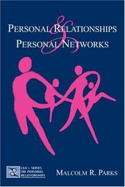 Cover of: Personal Relationships and Personal Networks (LEA's Series on Personal Relationships) (Lea's Series on Personal Relationships)