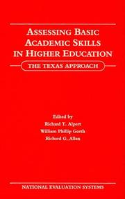 Cover of: Assessing Basic Academic Skills in Higher Education: The Texas Approach