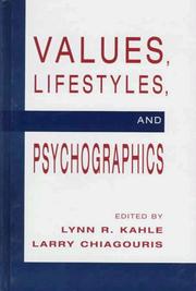 Cover of: Values, lifestyles, and psychographics