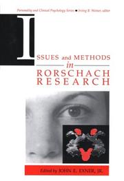 Cover of: Issues and methods in Rorschach research
