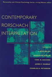 Cover of: Contemporary Rorschach interpretation