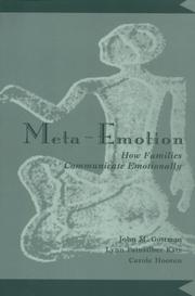 Cover of: Meta-emotion by John Mordechai Gottman