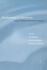 Cover of: Gadamer's Century by 