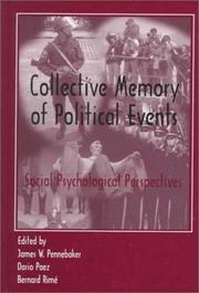 Cover of: Collective Memory of Political Events: Social Psychological Perspectives