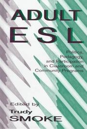 Cover of: Adult Esl by Trudy Smoke
