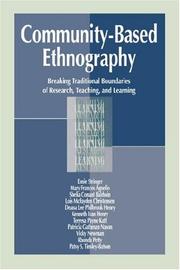 Cover of: Community-based ethnography by Ernie Stringer ... [et al.].