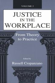 Cover of: Justice in the Workplace: From theory To Practice, Volume 2 (Applied Psychology Series)