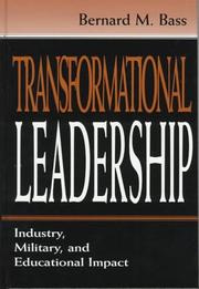 Cover of: Transformational leadership | Bass, Bernard M.