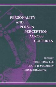 Cover of: Personality and person perception across cultures