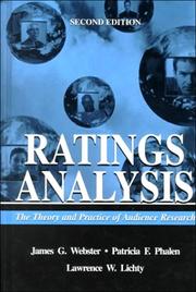 Cover of: Ratings Analysis by James G. Webster, Patricia F. Phalen, Lawrence W. Lichty