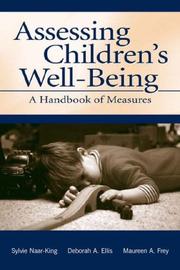 Cover of: Assessing Children's Well-Being: A Handbook of Measures